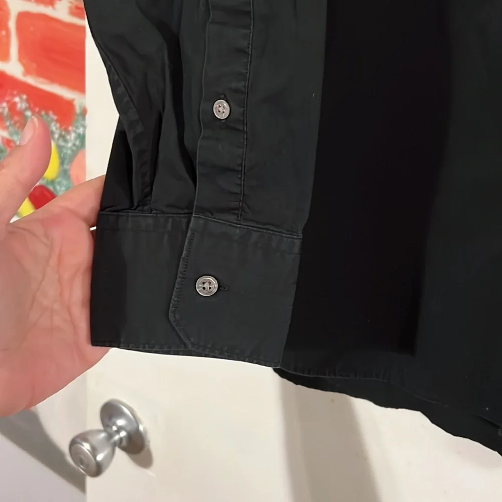 Banana Republic black stretch mens shirt